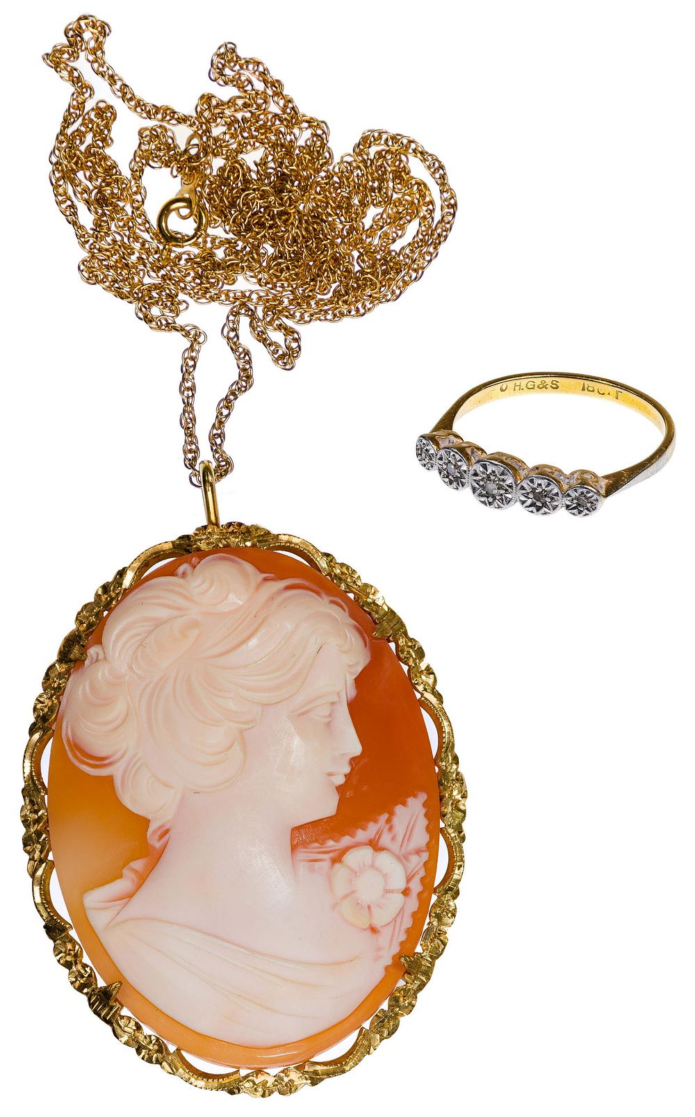 Lot 424: 18k Yellow Gold Jewelry Assortment