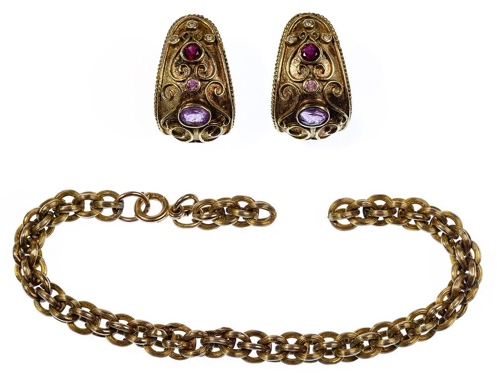 Lot 449: 14k Yellow Gold Jewelry Assortment