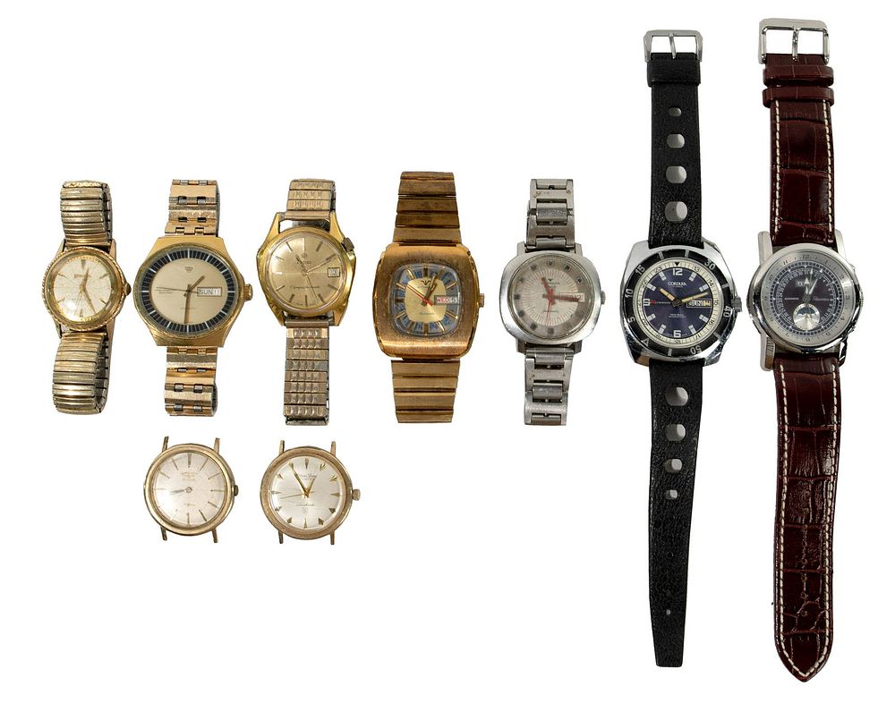 Lot 489: Mens Automatic Wrist Watch Assortment