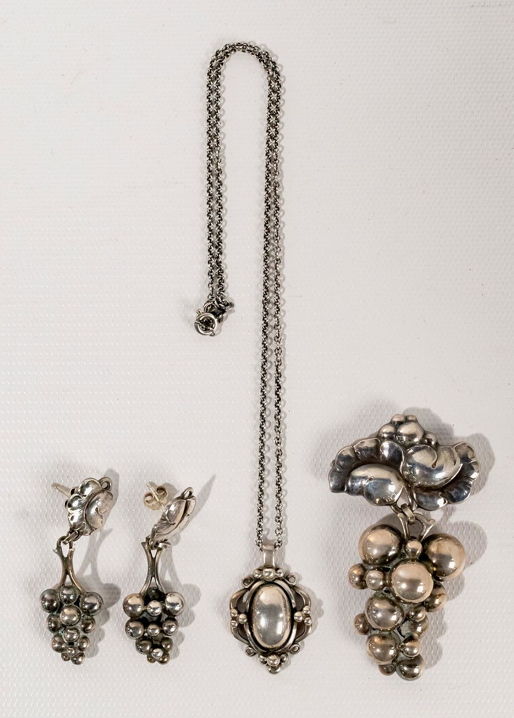 Lot 517: Georg Jensen Sterling Silver Jewelry Assortment