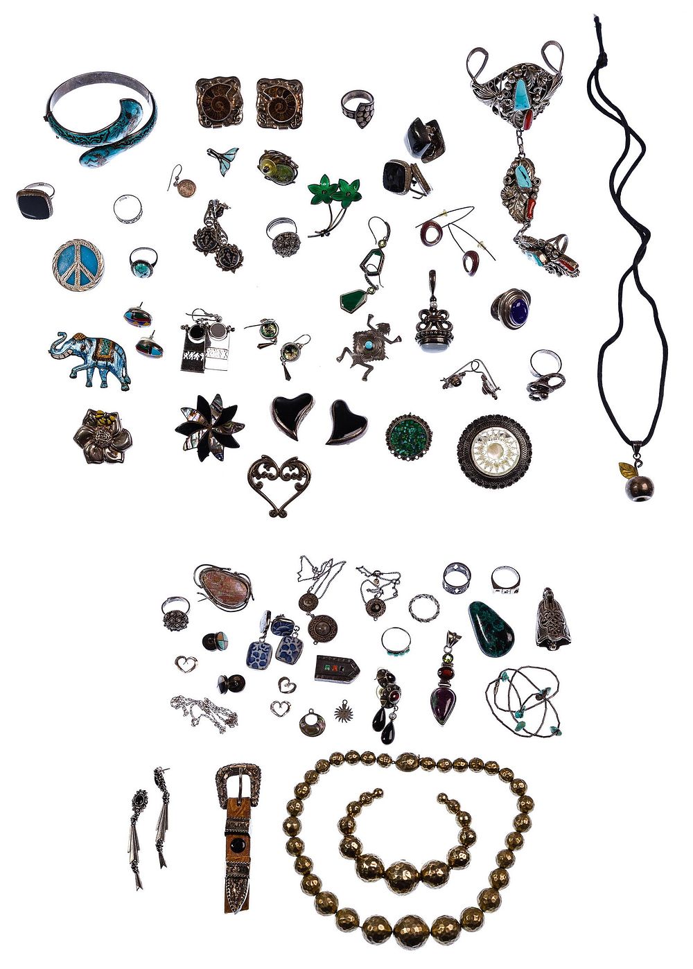 Lot 535: Sterling Silver Jewelry Assortment