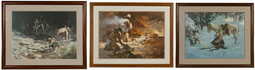 Lot 155: Howard Terpning (American, b.1927) Offset Lithographs