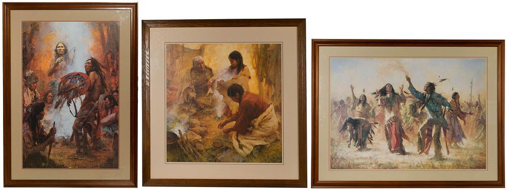 Lot 156: Howard Terpning (American, b.1927) Offset Lithographs