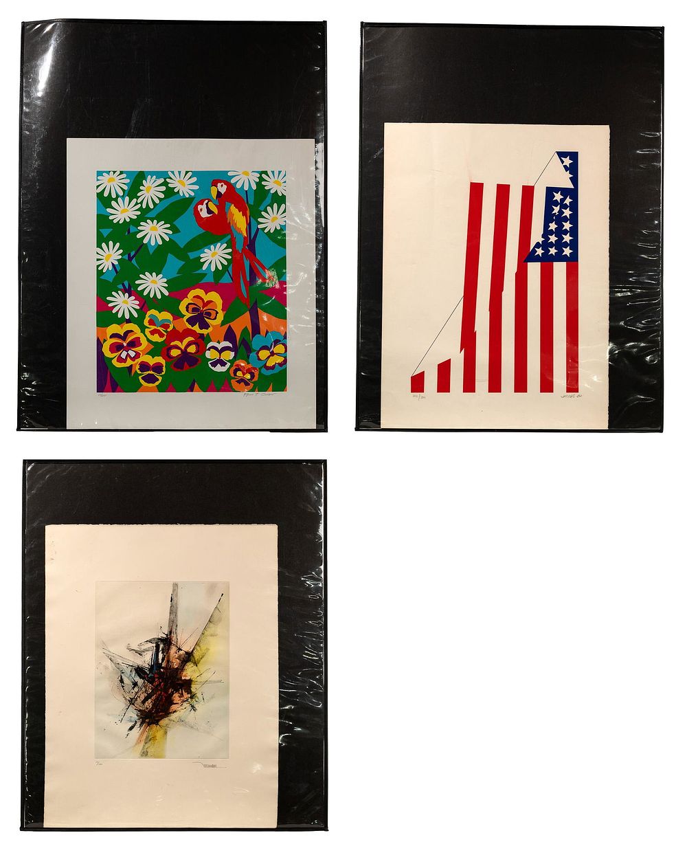 Lot 161: Leonardo Nierman, Ann T. Cooper and Jim Jacobs Print