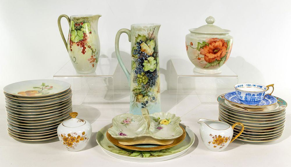Lot 197: Hand Painted Porcelain Assortment