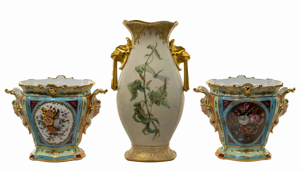 Lot 198: Hand-Painted Porcelain Assortment
