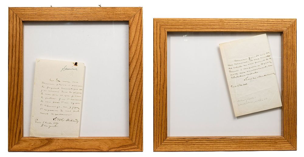 Lot 211: Ladislas Mickiewicz (French, 1838-1926) Handwritten