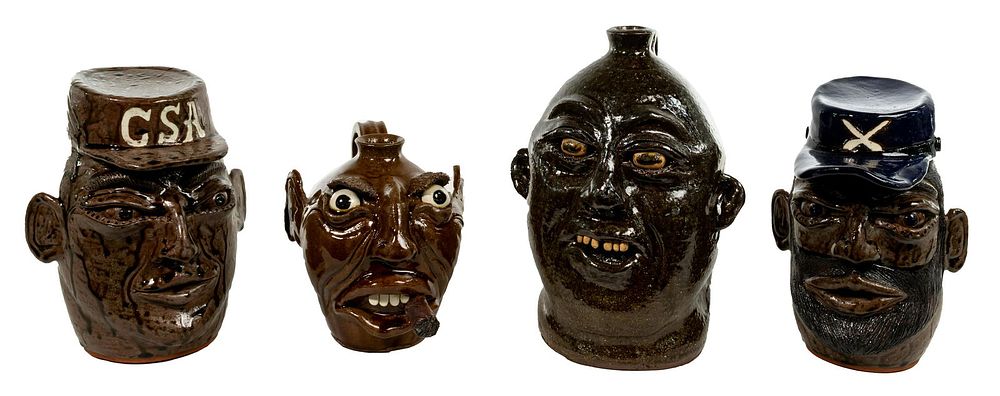 Lot 221: Ugly Face Jug Assortment