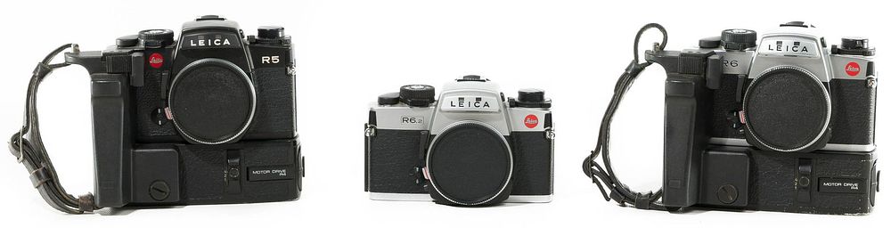 Lot 230: Leica R5, R6 and R6.2 SLR 35mm Camera Body Assortment
