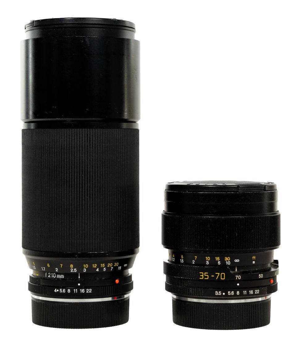 Lot 235: Leitz Vario Elmar-R Lenses with Boxes