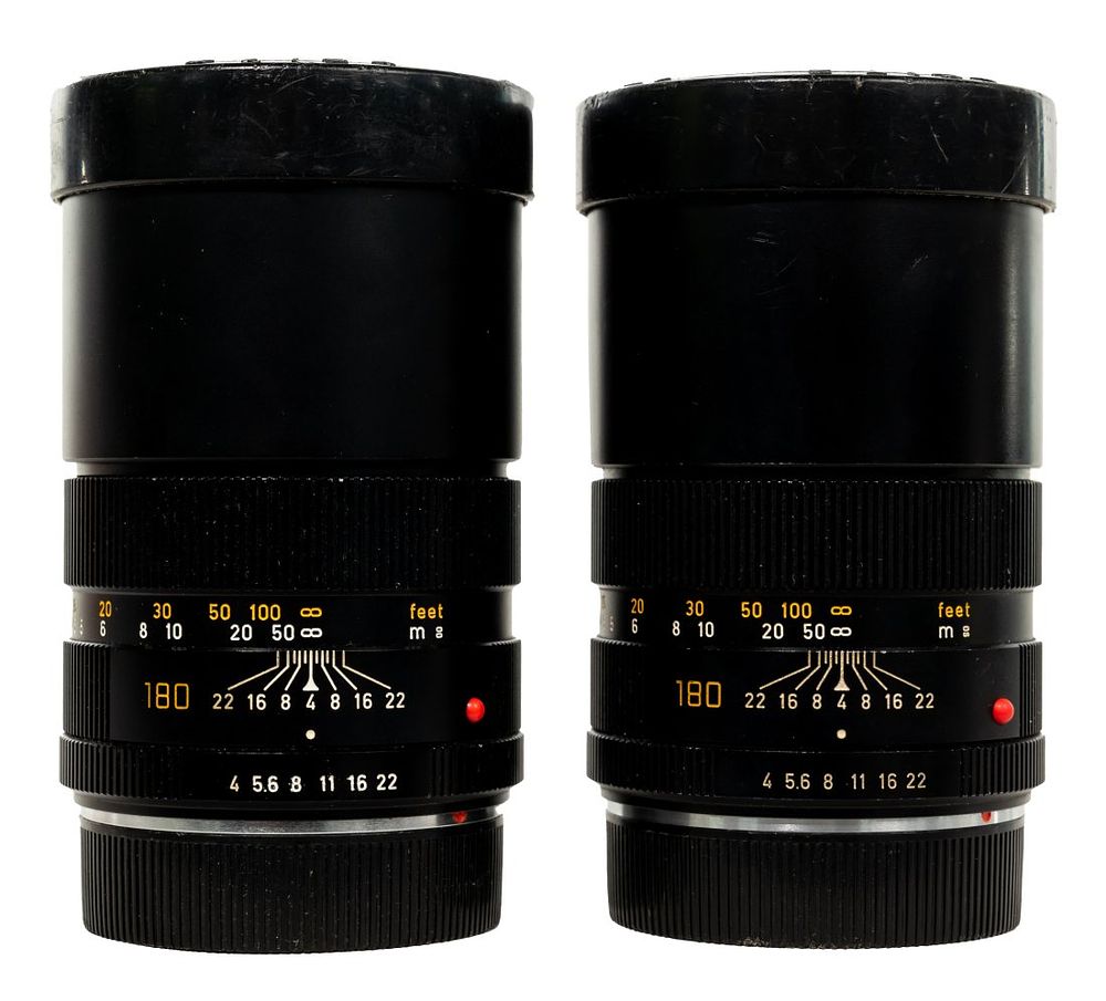 Lot 236: Leitz Wetzlar Elmar-R 1:4/180mm Lenses
