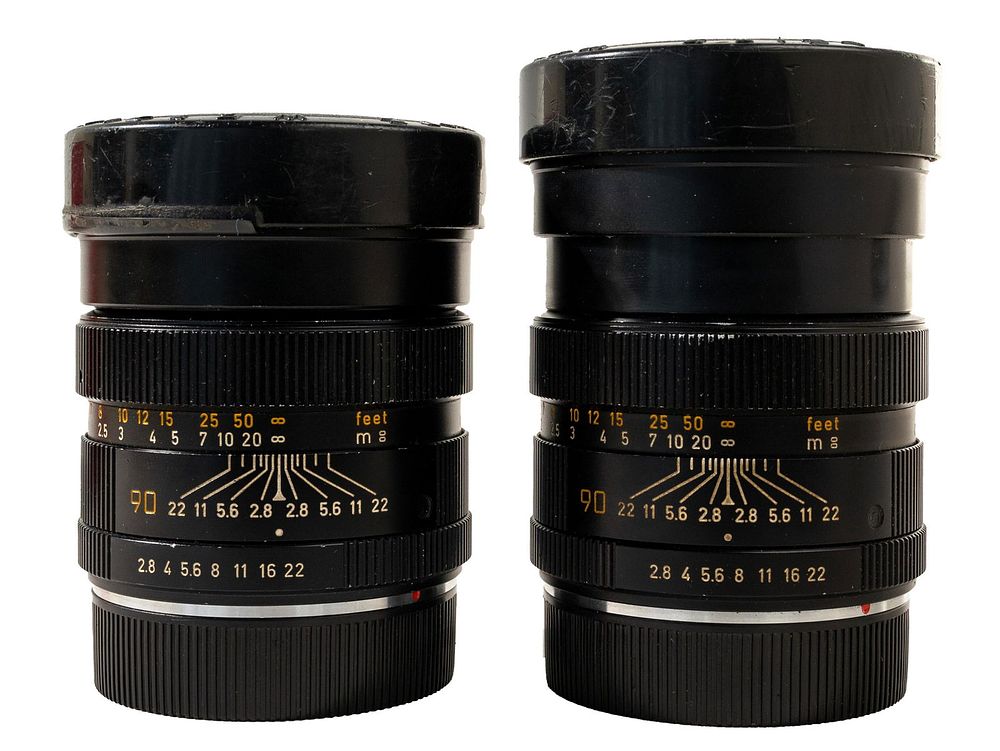Lot 238: Leitz Wetzlar Elmarit-R 1:2.8/90mm Lenses with Boxes