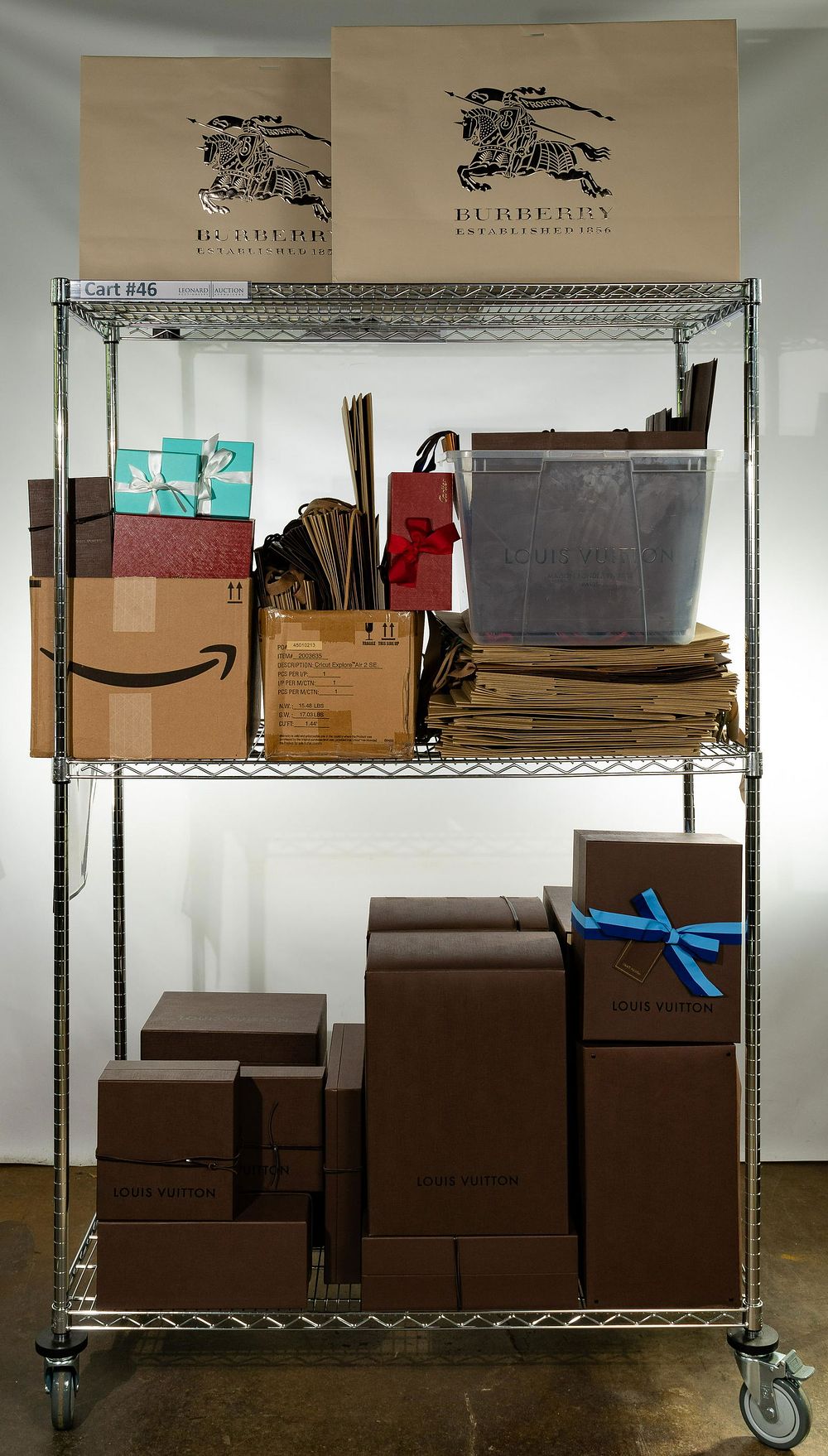 Lot 250: Louis Vuitton, Cartier and Luxury Brand Empty Box and