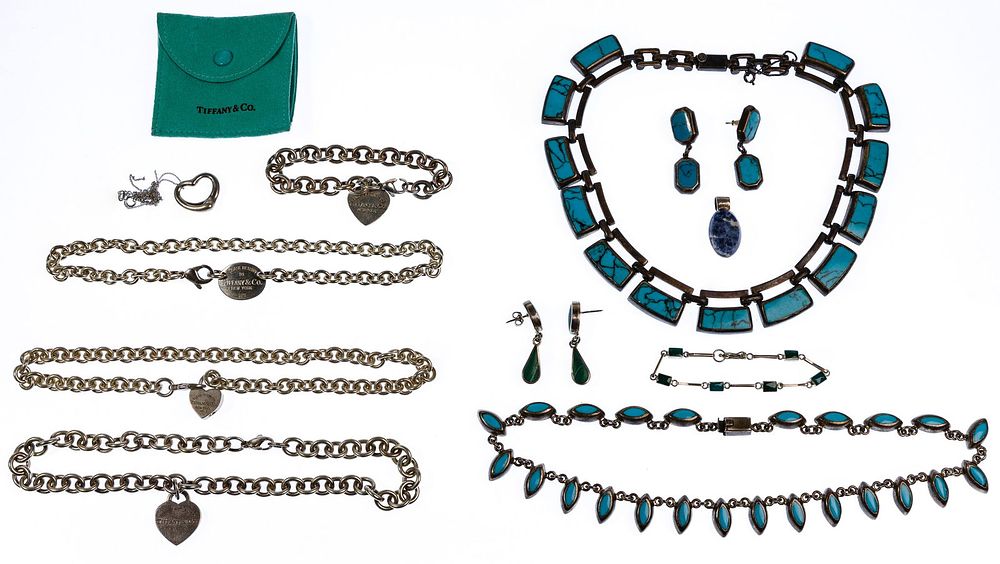 Lot 344: Tiffany & Co., J Comes and Taxco Sterling Silver