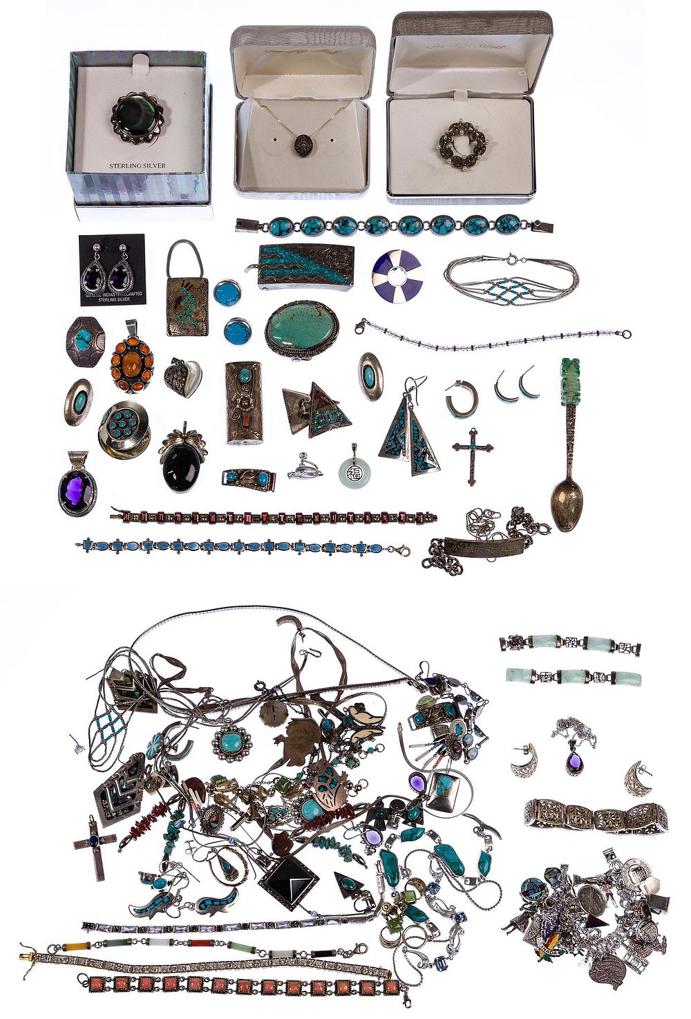 Lot 351: Sterling Silver Jewelry Assortment