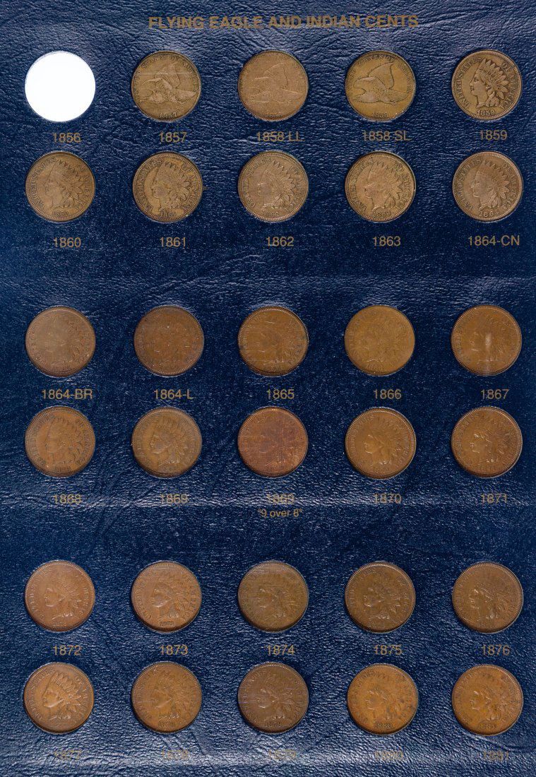 Lot 378: Indian Head 1c Complete Set