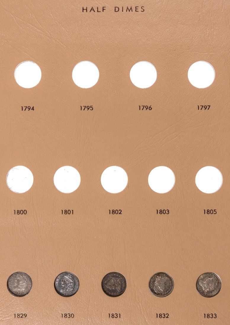 Lot 427: Half Dime (H10c) Partial Set