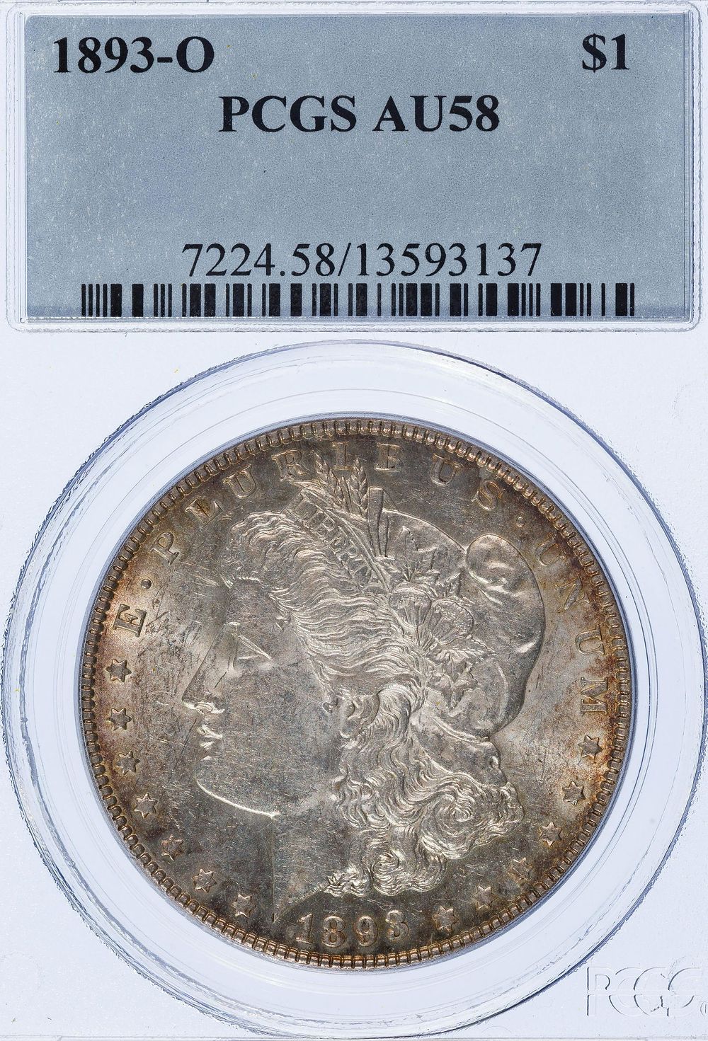 Lot 452: 1893-O $1 AU-58 PCGS