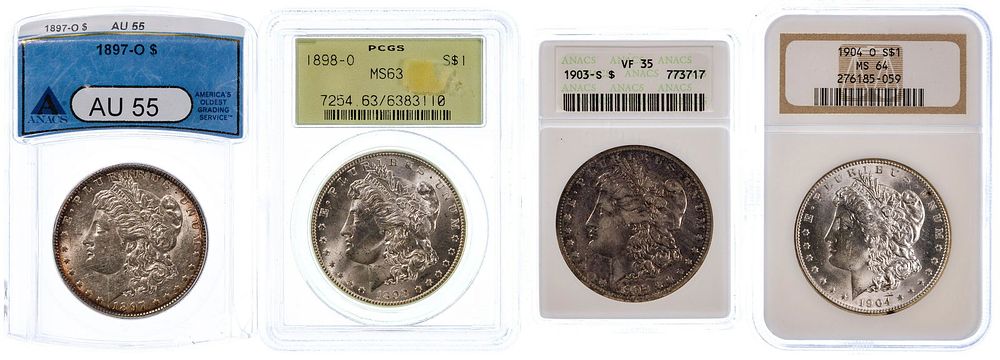 Lot 459: Morgan $1 Graded Assortment