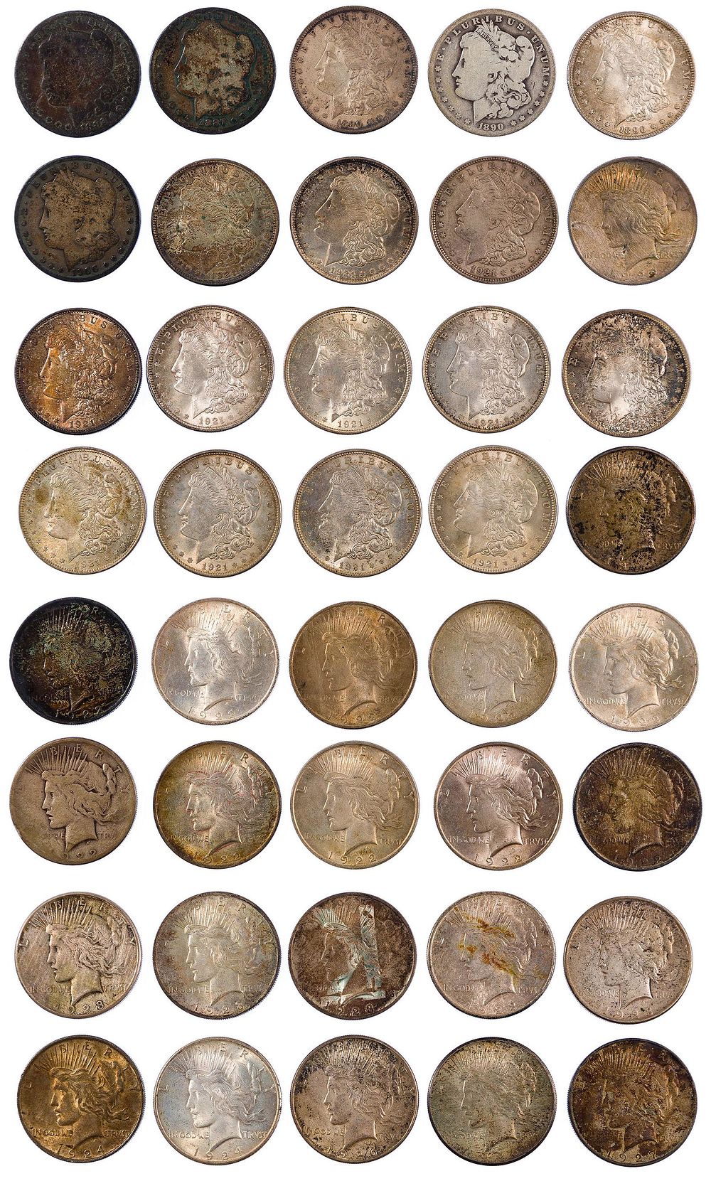 Lot 463: Morgan and Peace $1 Assortment
