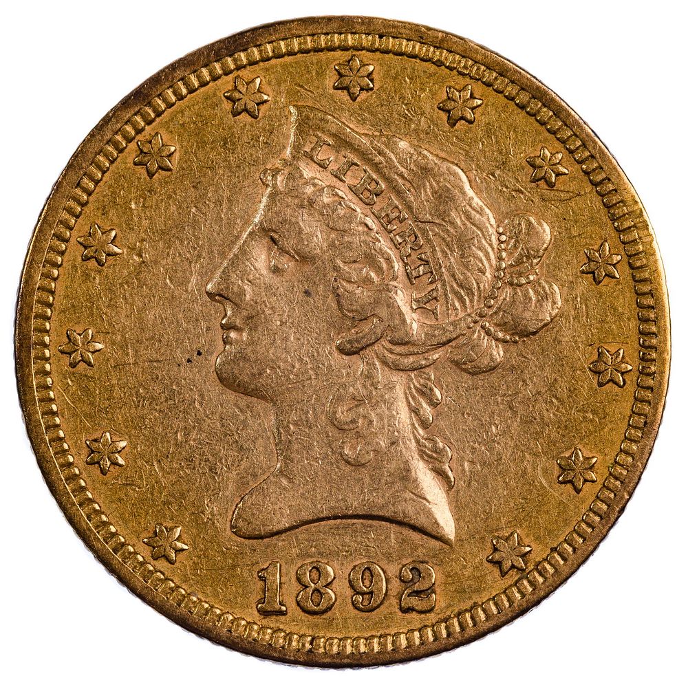 Lot 468: 1892 Liberty Head $10 Gold