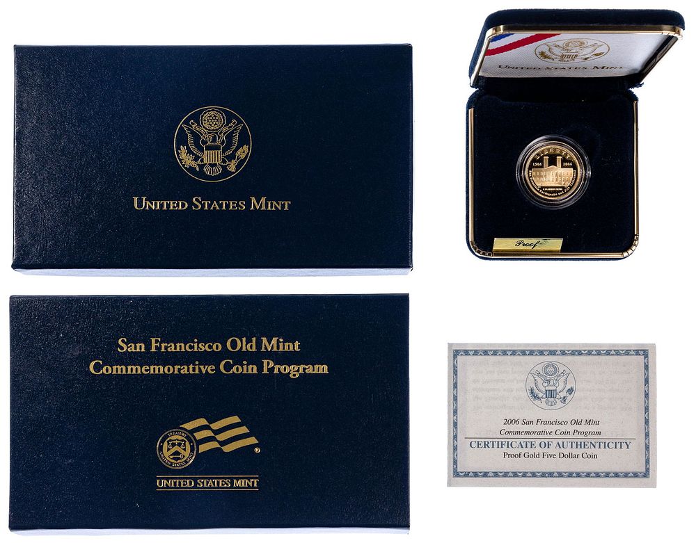Lot 475: 2006-S $5 Gold San Francisco Old Mint