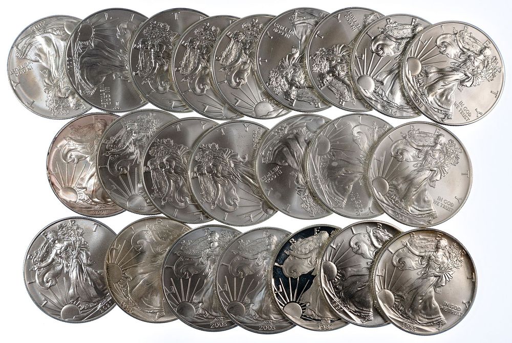 Lot 478: Silver Eagle $1 Assortment