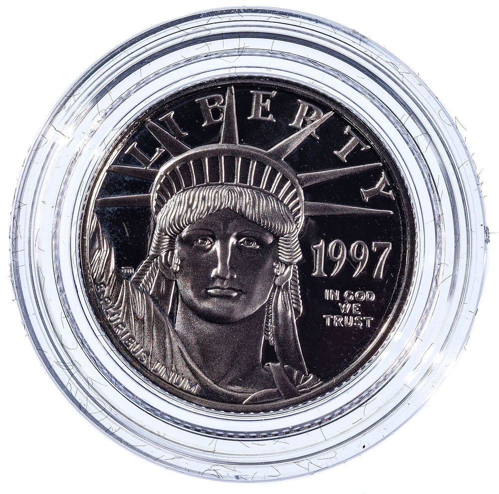 Lot 486: 1997 $25 Flying Eagle 1/4oz Platinum