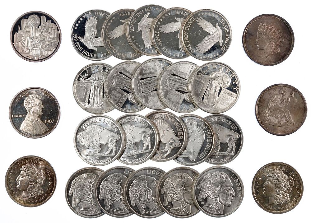 Lot 487: Silver Round Assortment