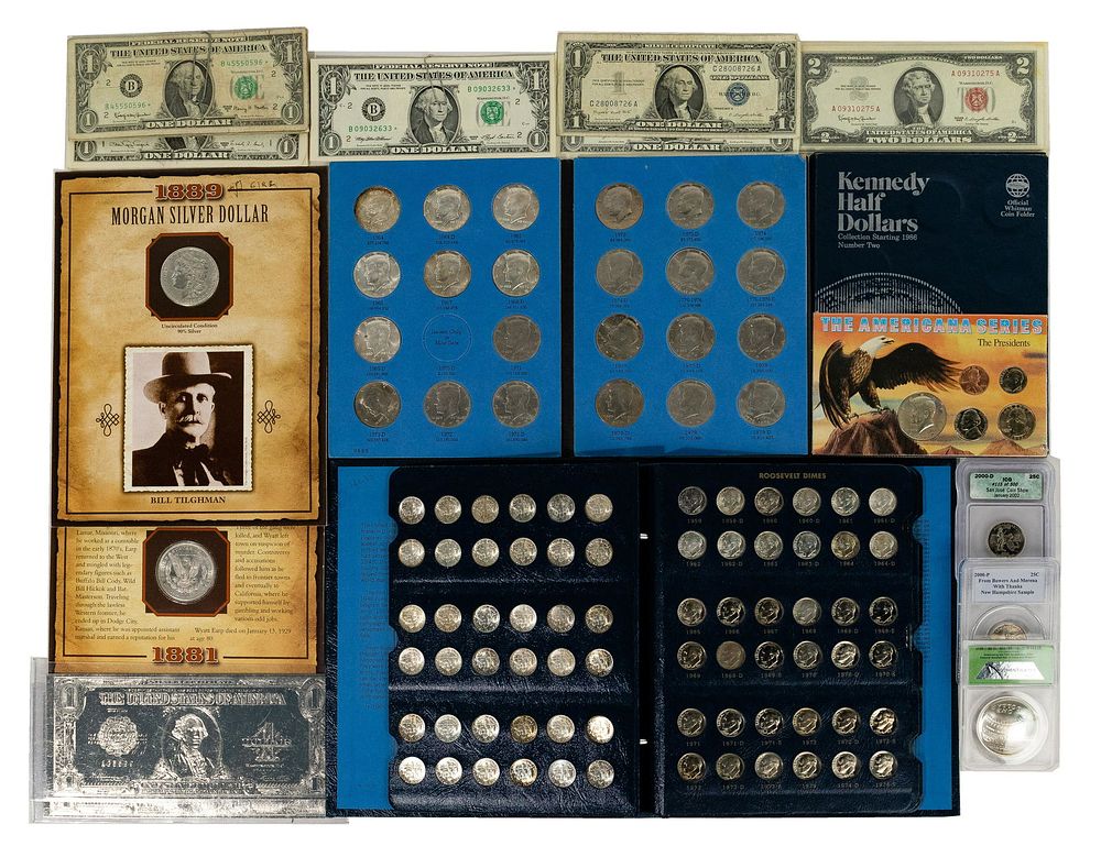 Lot 490: Coin, Currency and Token Assortment