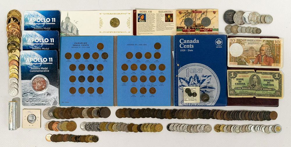 Lot 508: World and Ancient: Coin and Currency Assortment