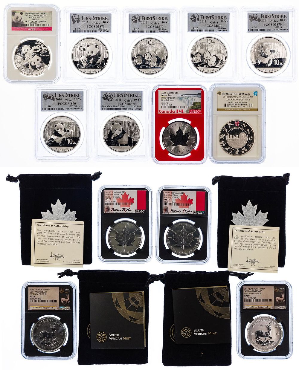 Lot 509: World: Fine Silver Commemorative Assortment