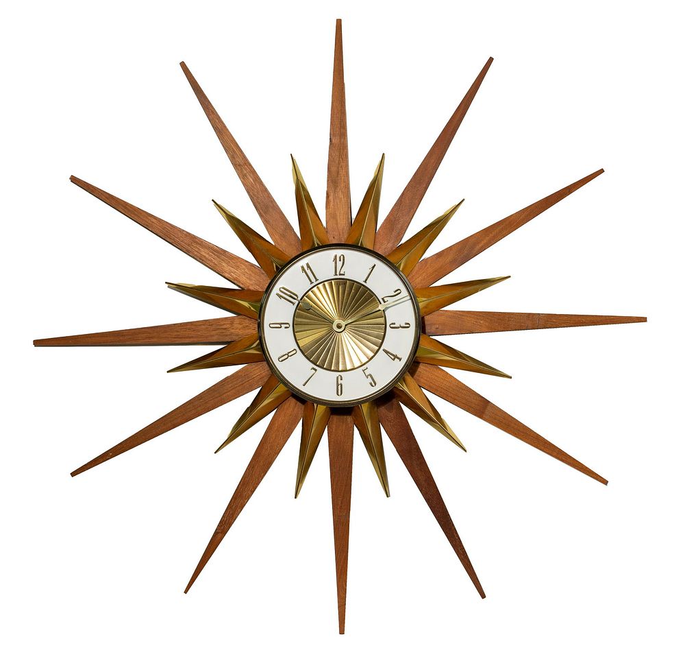 Lot 151: Elgin Starburst Wall Clock