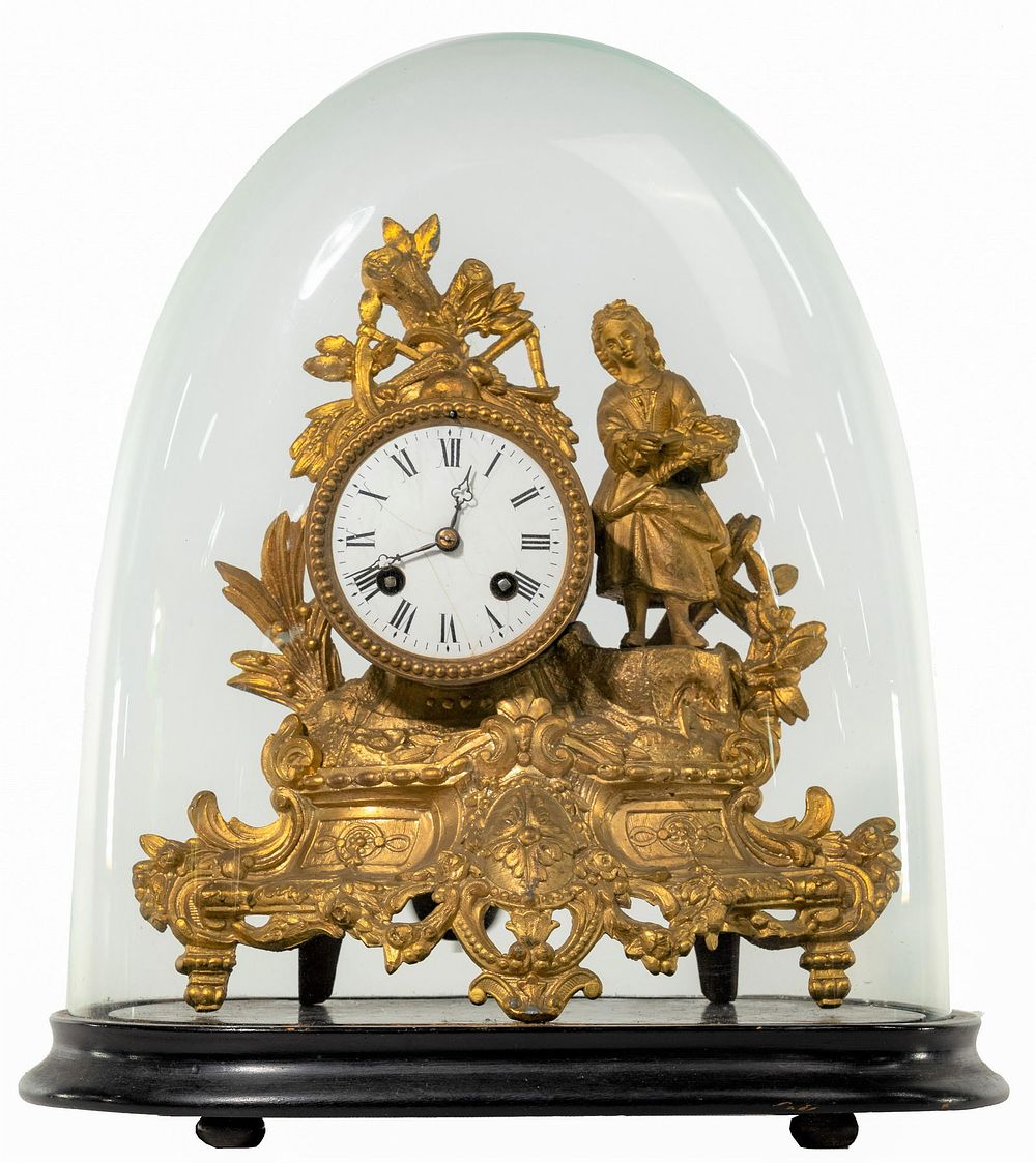 Lot 152: Gilt Mantel Clock