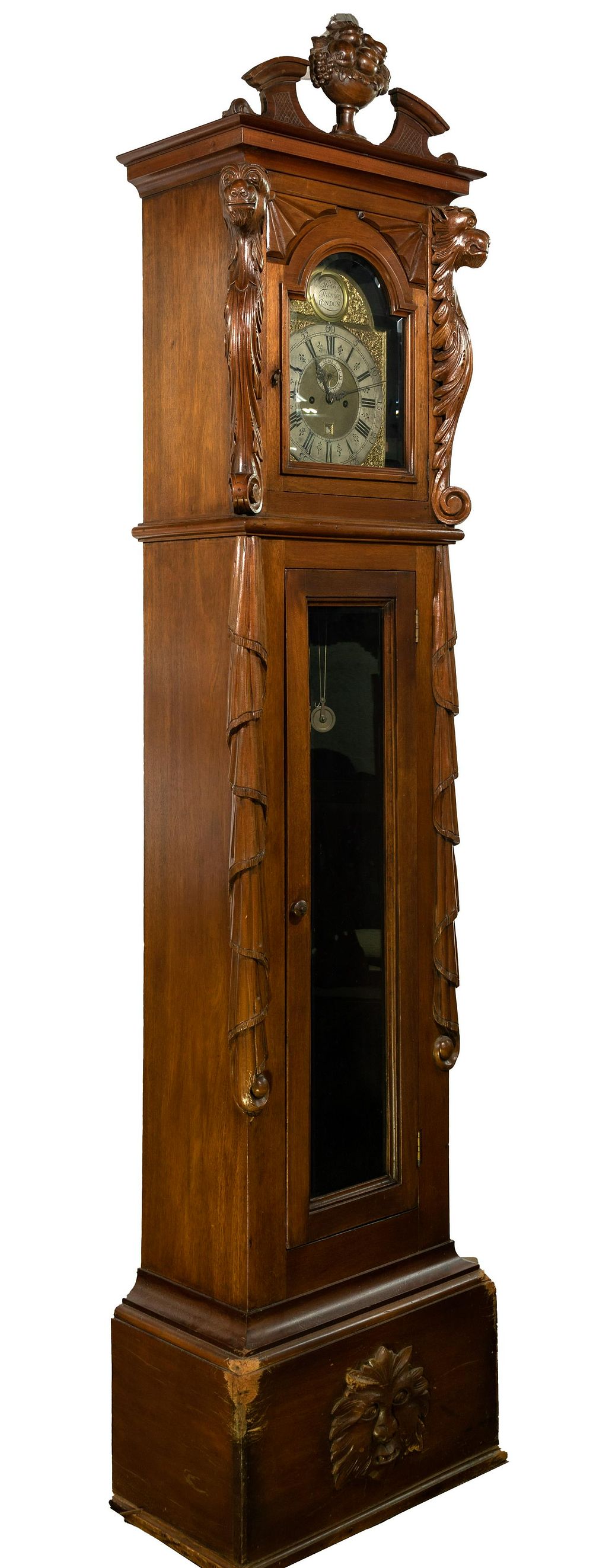 Lot 153: Henry Thornton English Long Case Clock