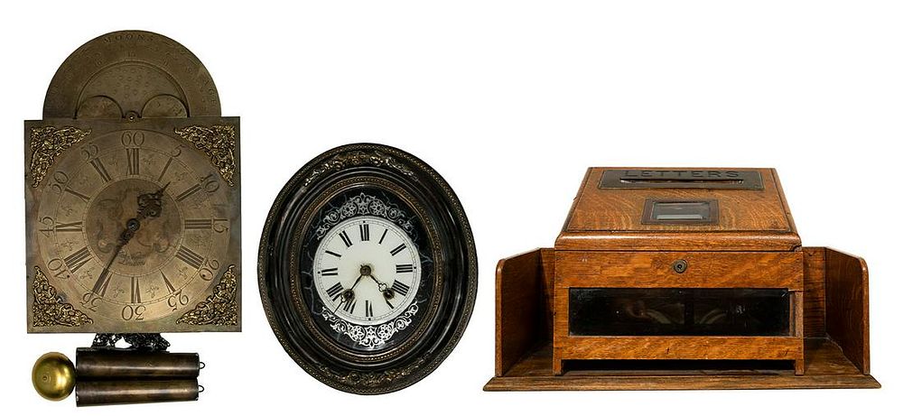 Lot 155: Letterbox and Clock Assortment