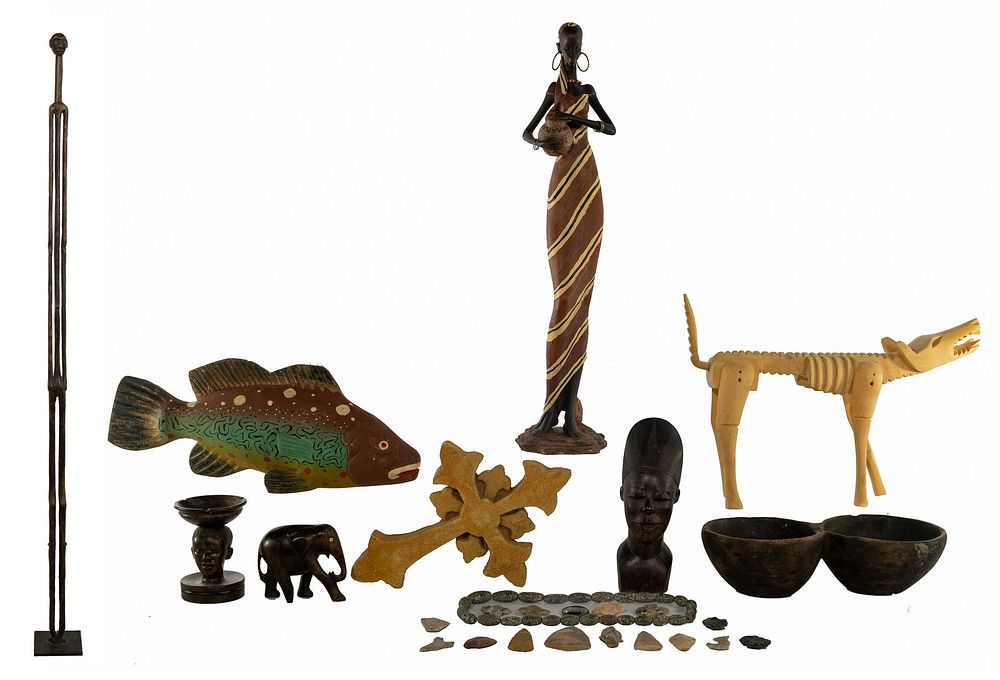 Lot 185: Ethnographic Decorative Object Assortment