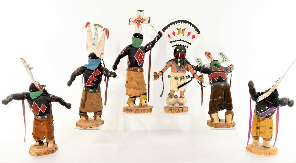 Lot 189: Native American Indian Apache 'Crown Dancer' Kachina