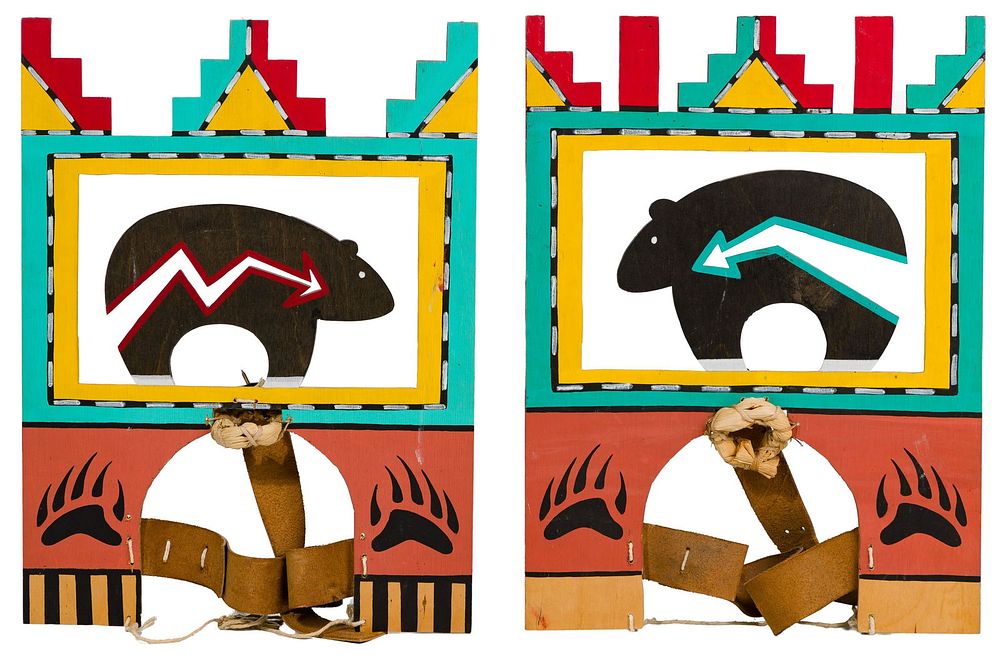 Lot 192: Native American Indian Hopi Dance Tabletas