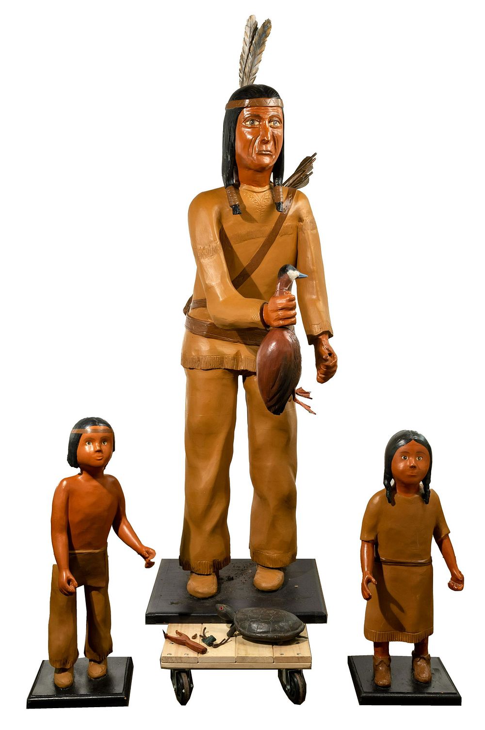 Lot 200: Sherman Hensal (American, 20th Century) Carved Wood