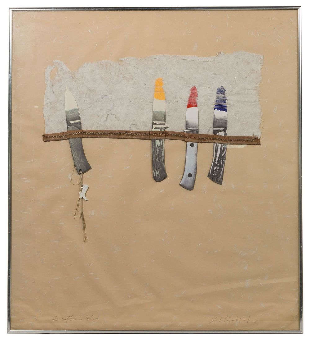 Lot 218: John Libowski (American, 1957-1991) Mixed Media on
