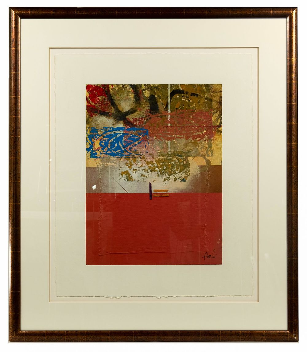 Lot 222: Jose Parla (American, b.1973) Mixed Media on Paper