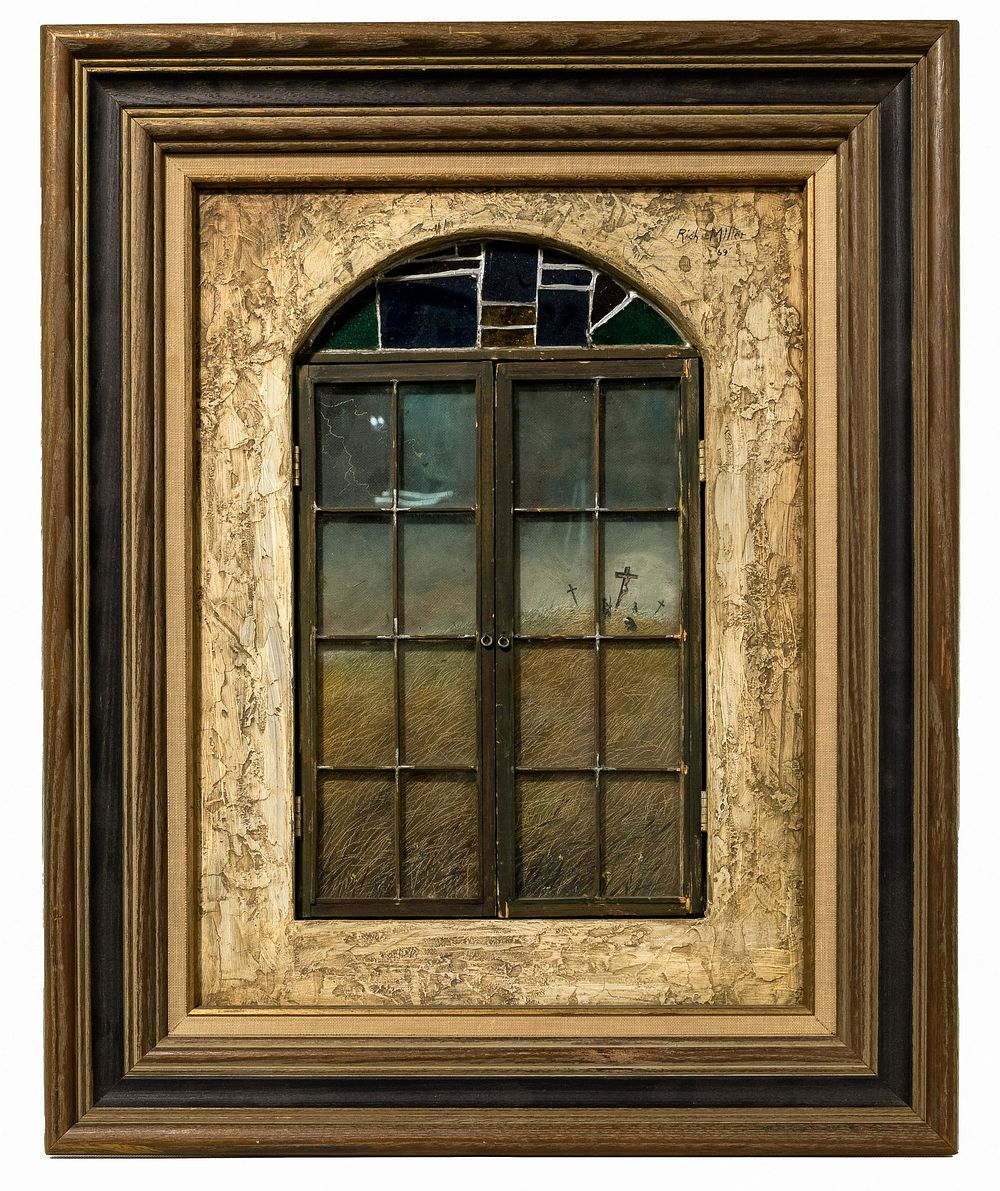 Lot 231: Rich Miller (American, 20th Century) Mixed Media