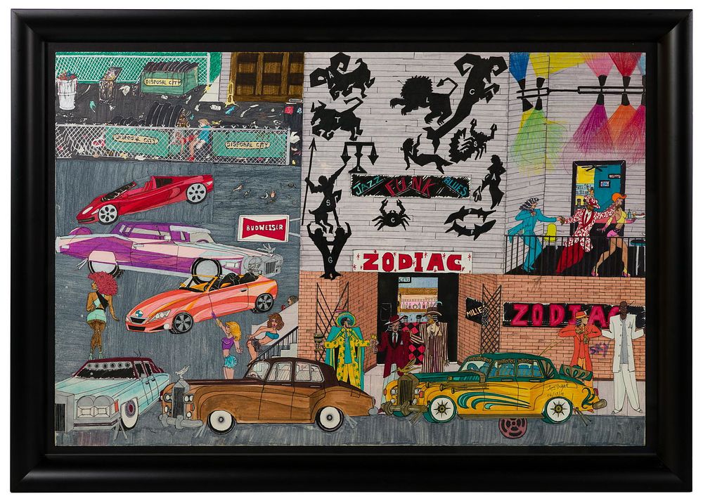 Lot 242: Tony 'Bright' Davis (American, b.1962) Pen and Marker