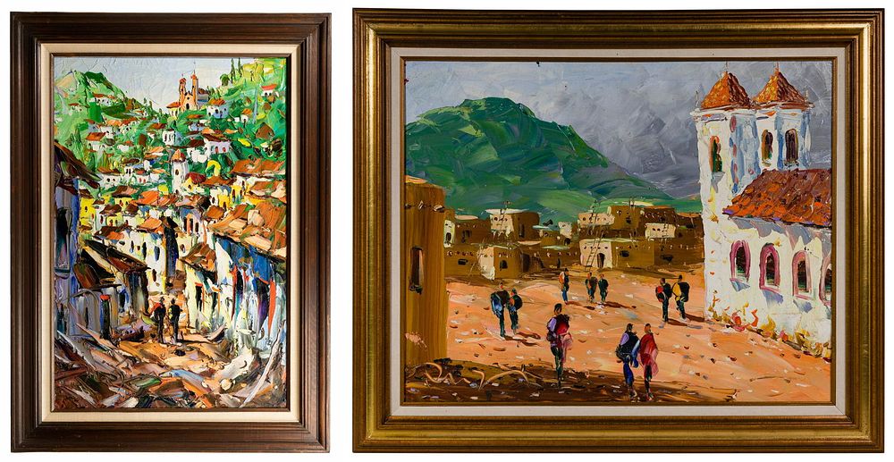 Lot 245: (Attributed to) Manuel Ruiz (Spanish, 1920-2010) Oil