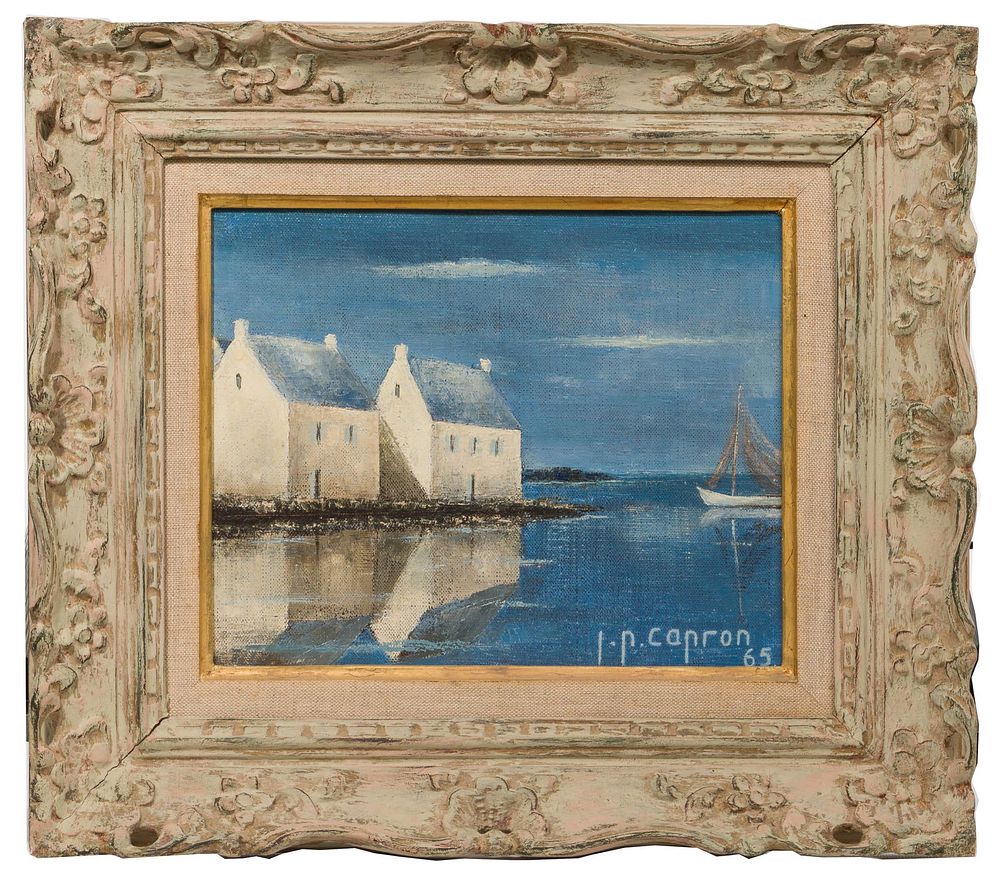 Lot 249: Jean-Pierre Capron (French, 1921-1997) Oil on Canvas