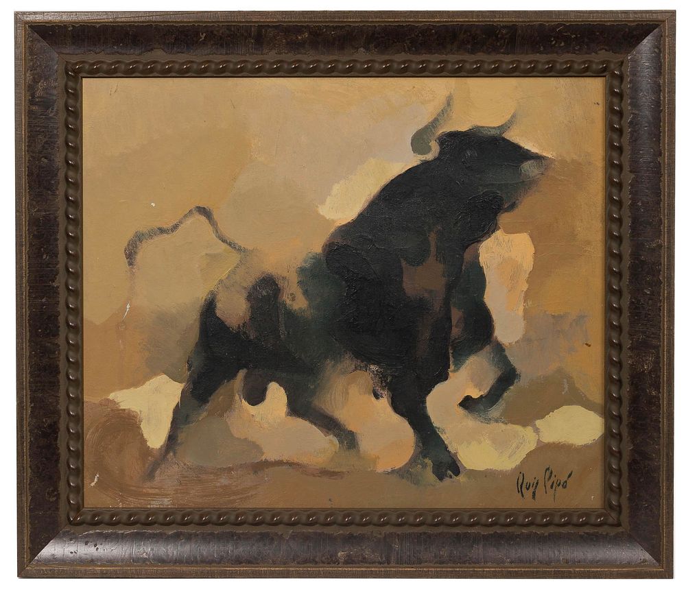 Lot 251: Manolo Ruiz Pipo (Spanish, 1929-1999) Oil on Canvas