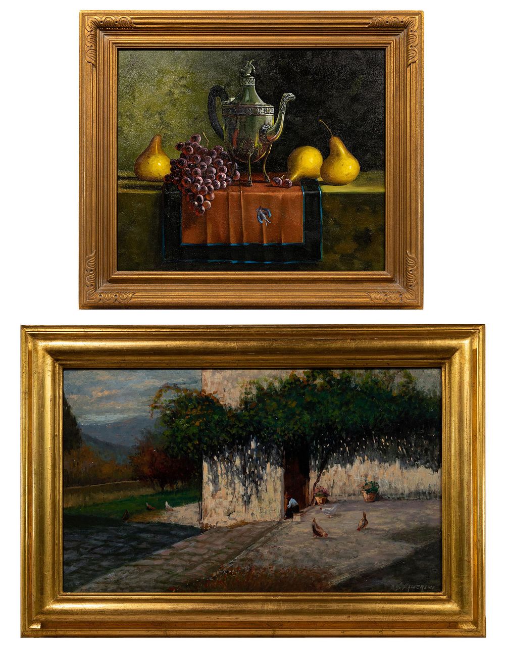 Lot 253: Ubaldo Ballerini (Italian, b.1927) 'Luci Toscane /
