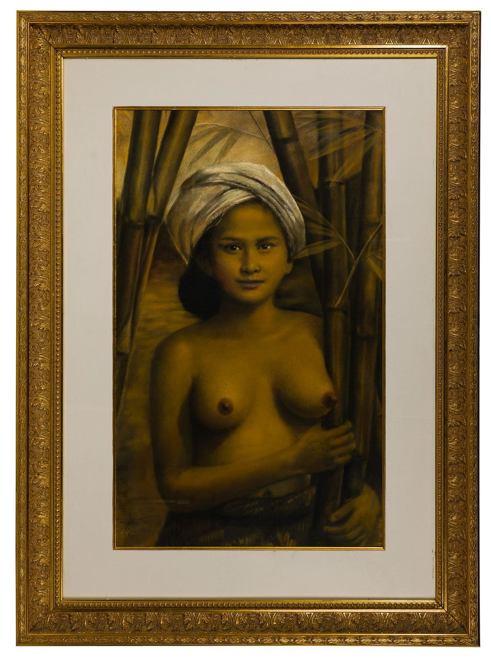 Lot 262: Niko Siswanto (Indonesian, b.1977) 'Lastri' Pastel on