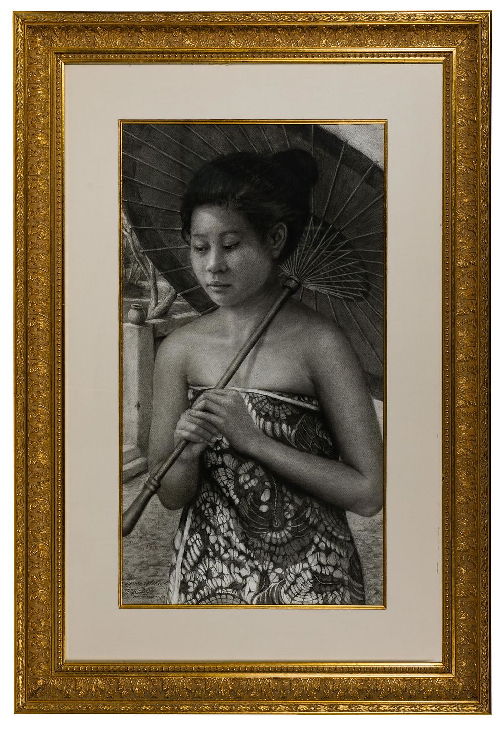 Lot 263: Niko Siswanto (Indonesian, b.1977) 'Wanita Berpayung'